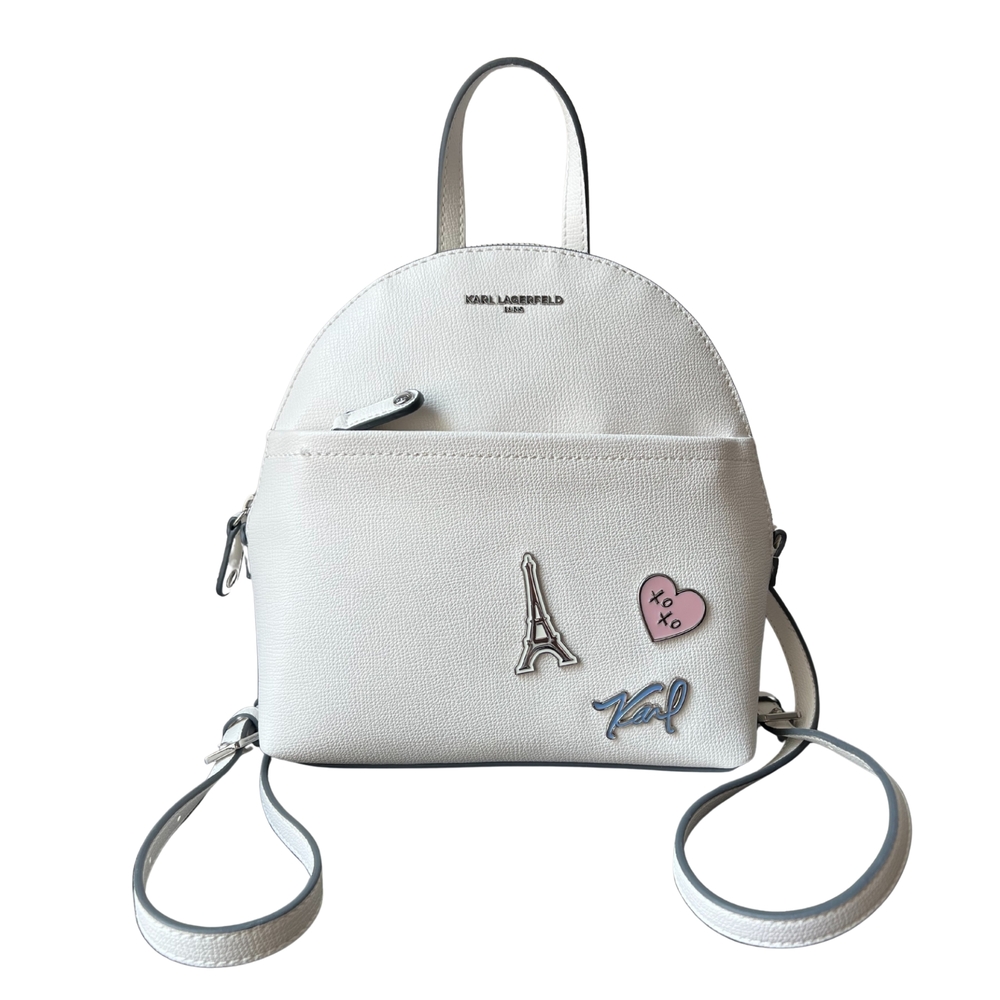 Karl Lagerfeld White Backpack